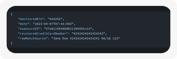 BIN Monitoring Card