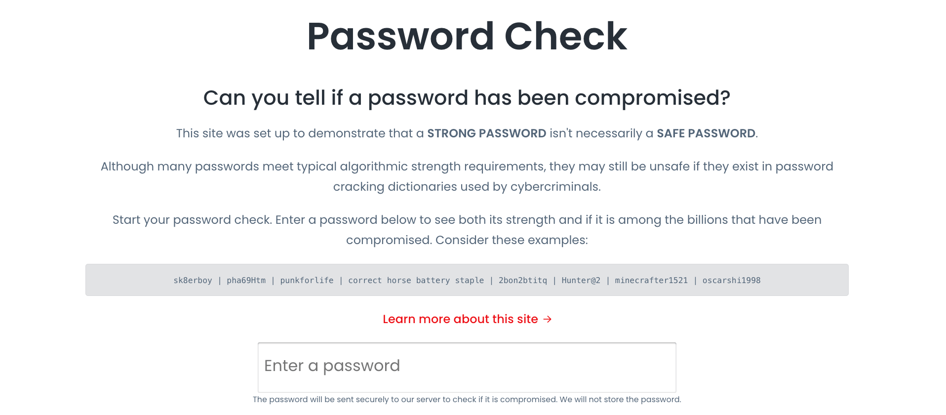 Password Check
