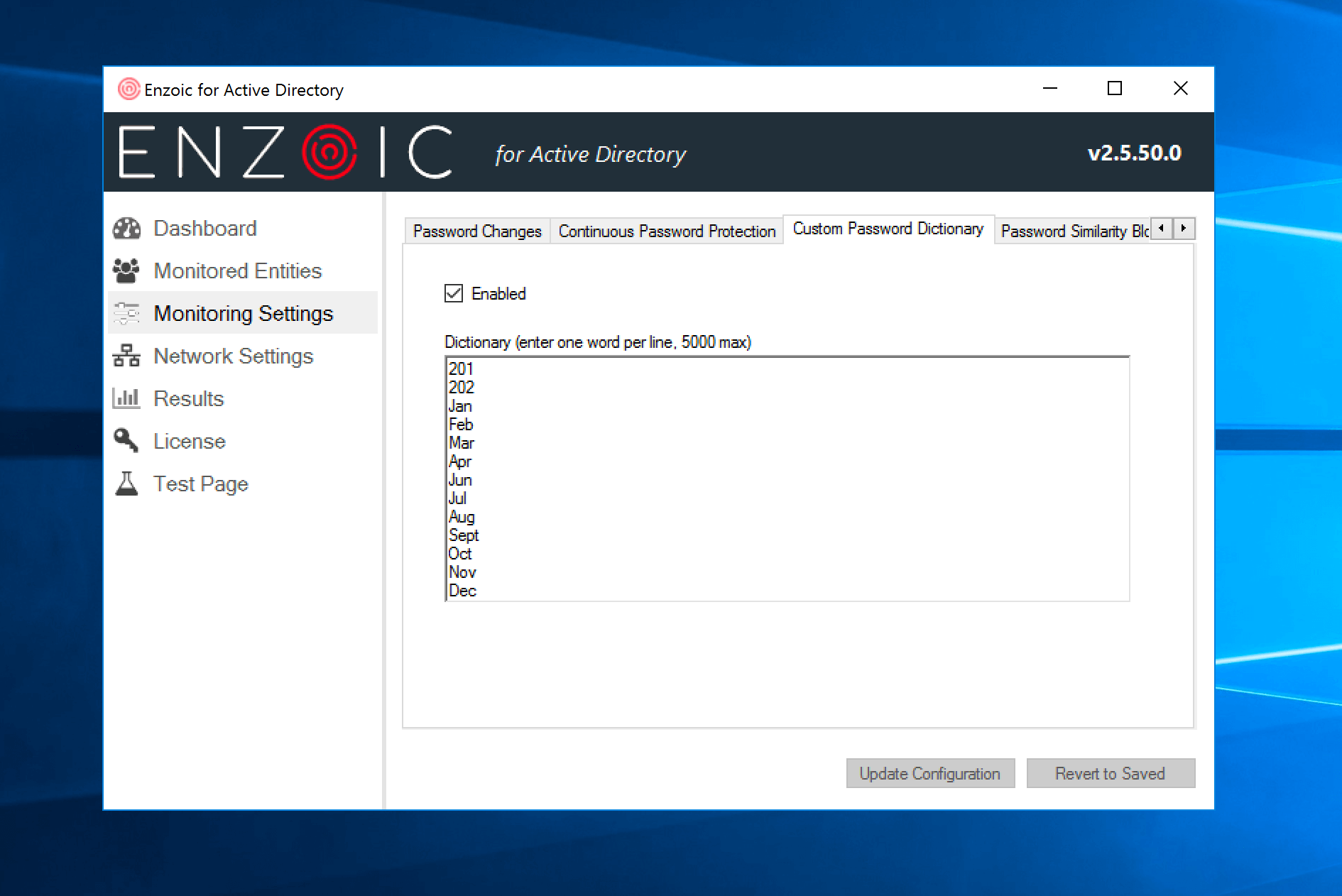 Custom Password Dictionary 